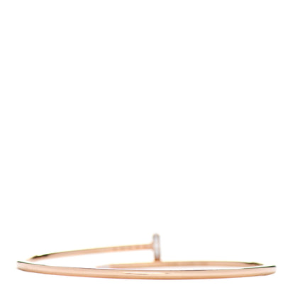 Cartier 18K Pink Gold Diamond Small Juste Un Clou Bracelet 18 2 of 4