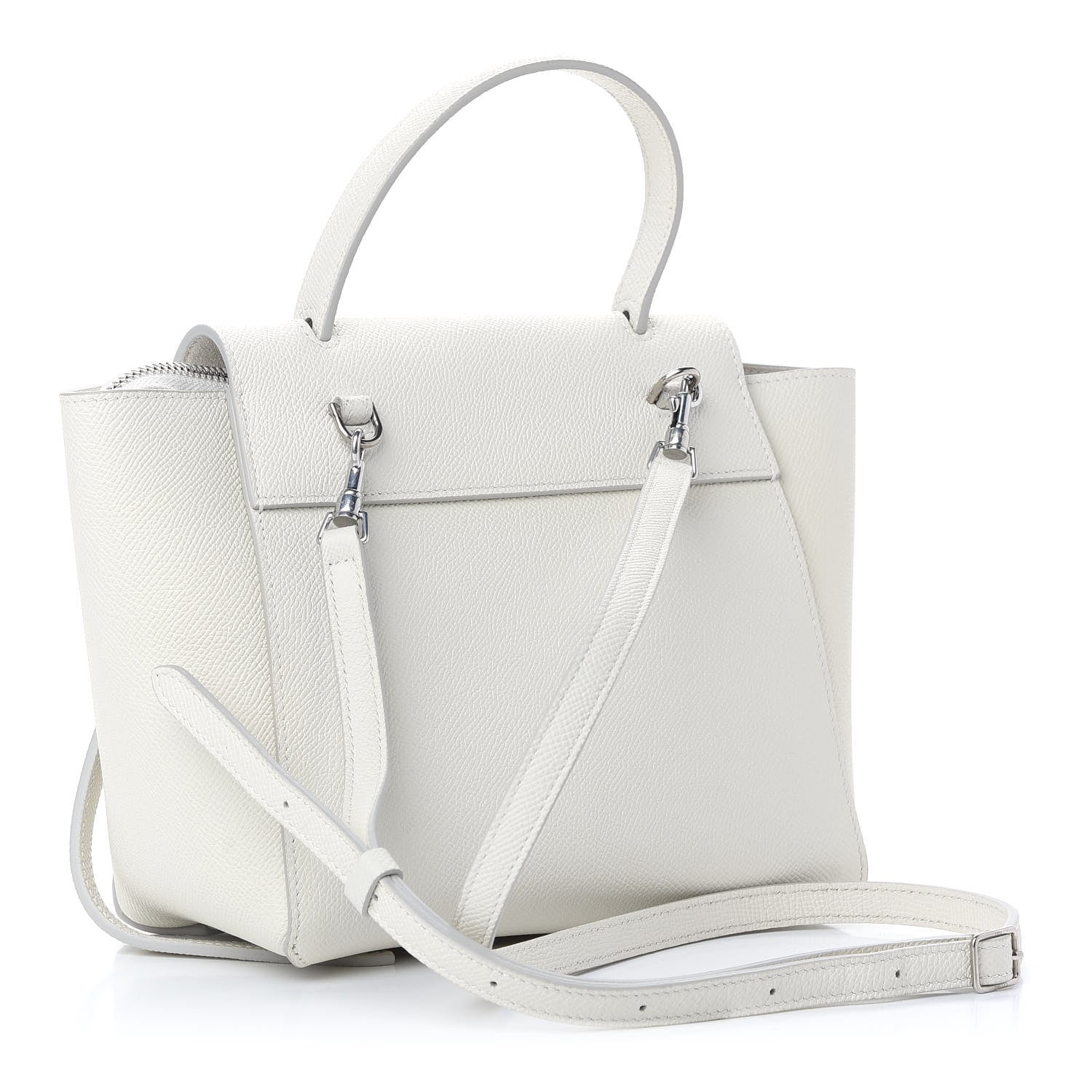 Celine Grained Calfskin Nano Belt Bag White 3 of 11