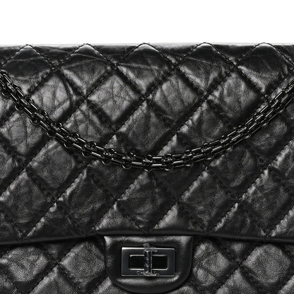 Chanel Aged Calfskin Quilted 2.55 Reissue 226 Flap So Black 8 of 12