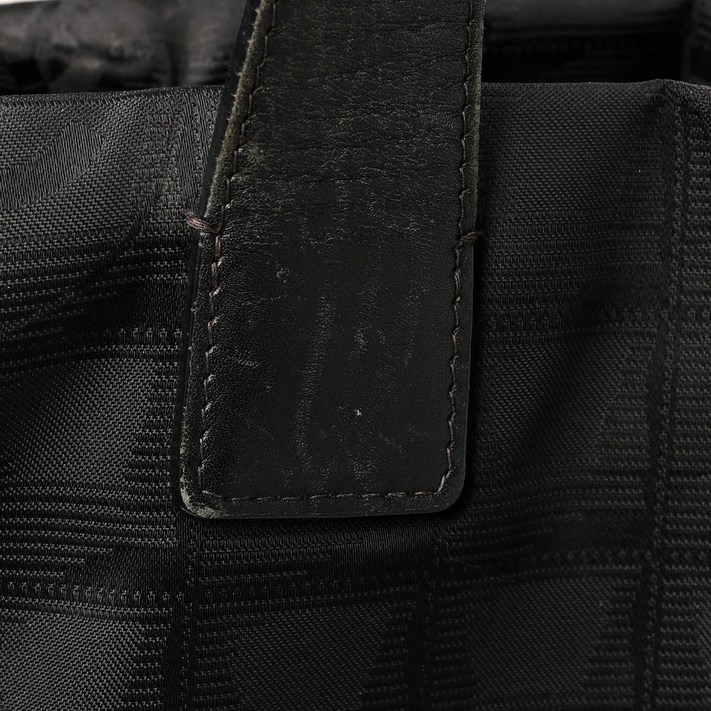 Nylon Medium Travel Tote Black