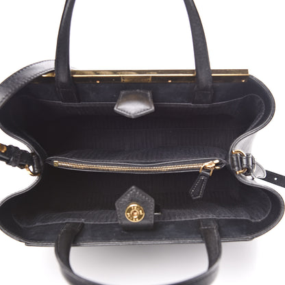 Fendi Vitello Elite Petite 2Jours Tote Black 5 of 14
