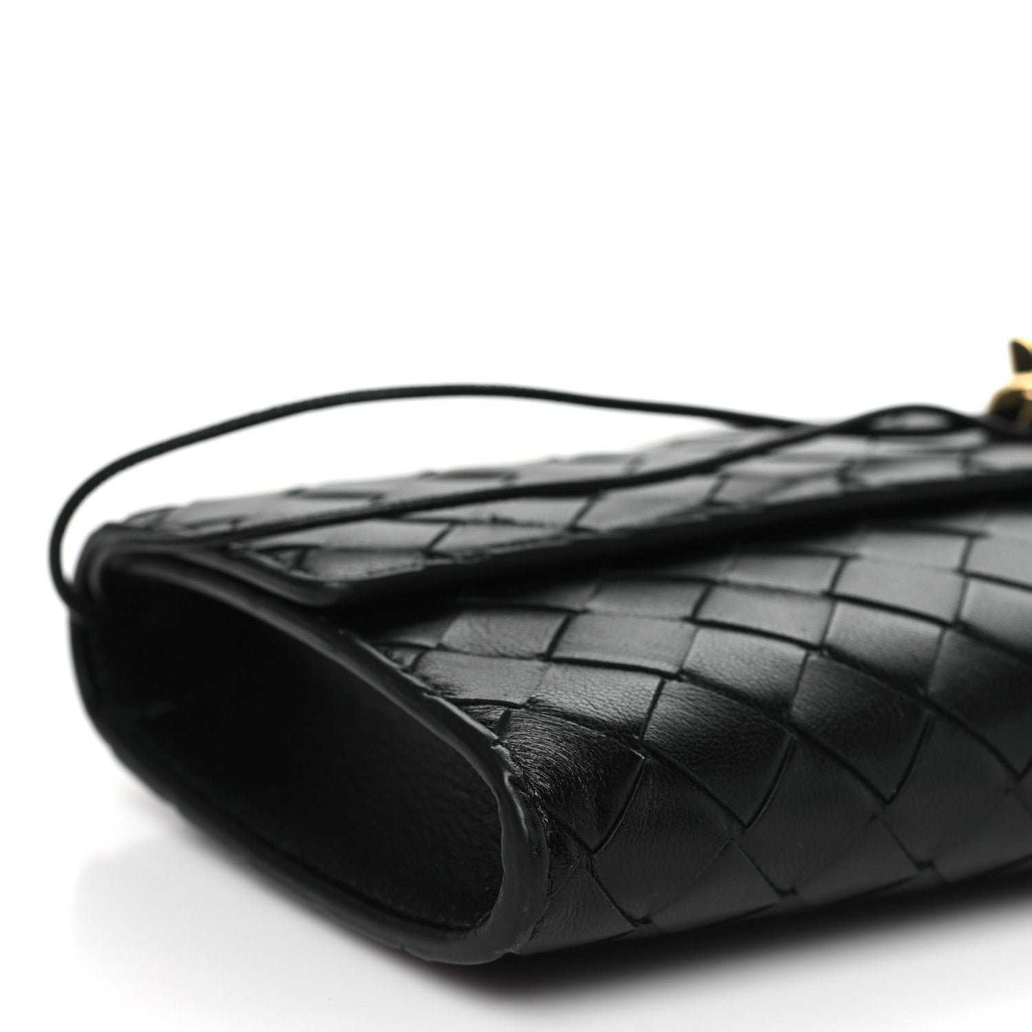 Bottega Veneta Nappa Intrecciato Long Andiamo Top Handle Clutch Black 9 of 10