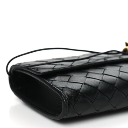 Bottega Veneta Nappa Intrecciato Long Andiamo Top Handle Clutch Black 9 of 10