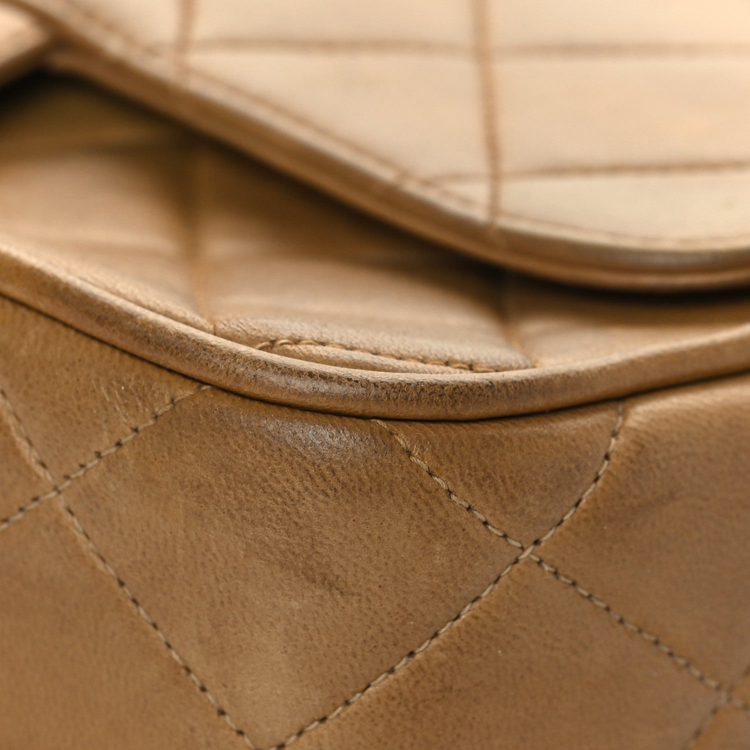 Chanel Lambskin Quilted Flap Camera Case Brown 9 of 14