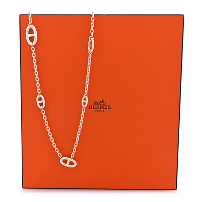 Hermes Sterling Silver Farandole Necklace 120 8 of 9