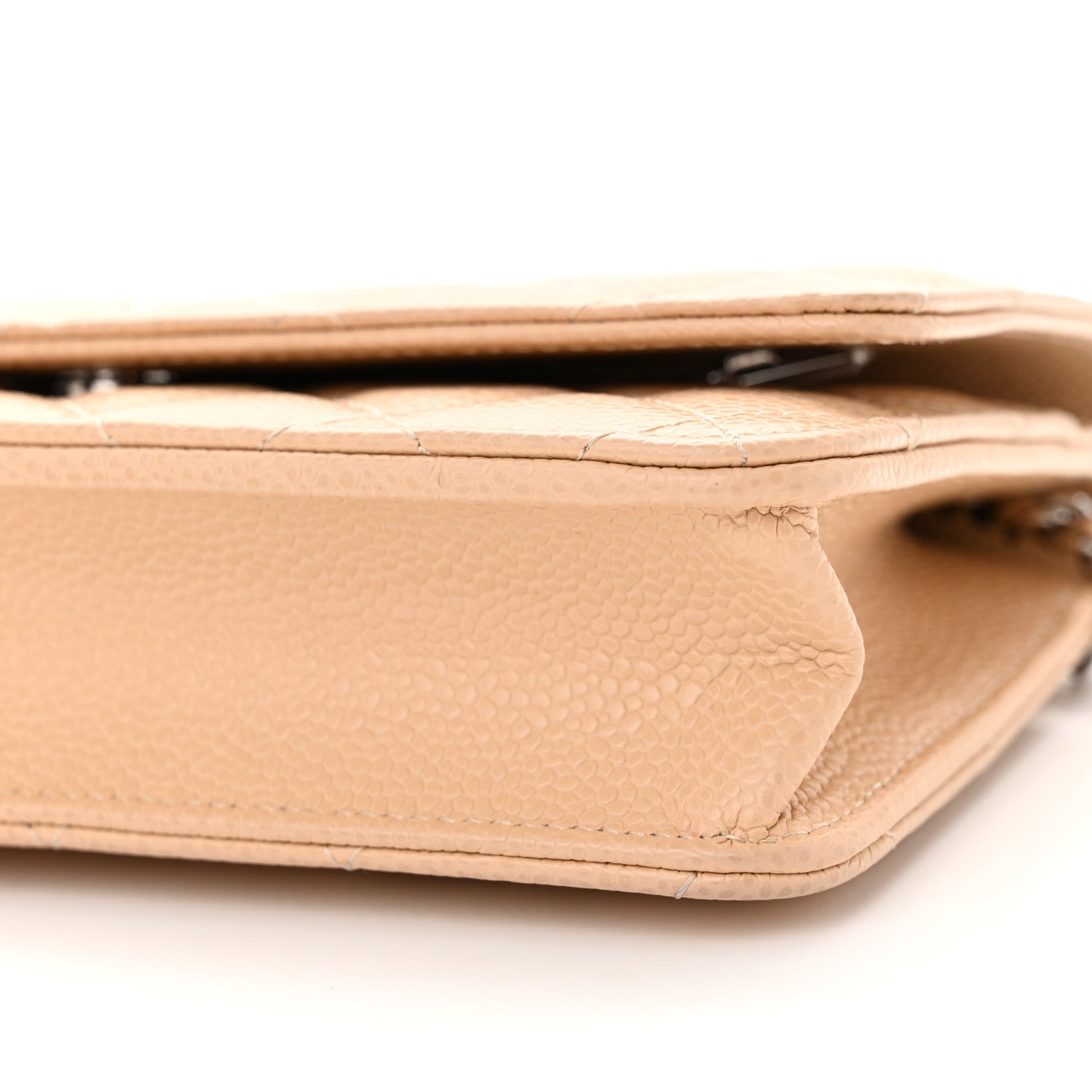 Chanel Caviar Quilted Wallet on Chain WOC Beige 11 of 11