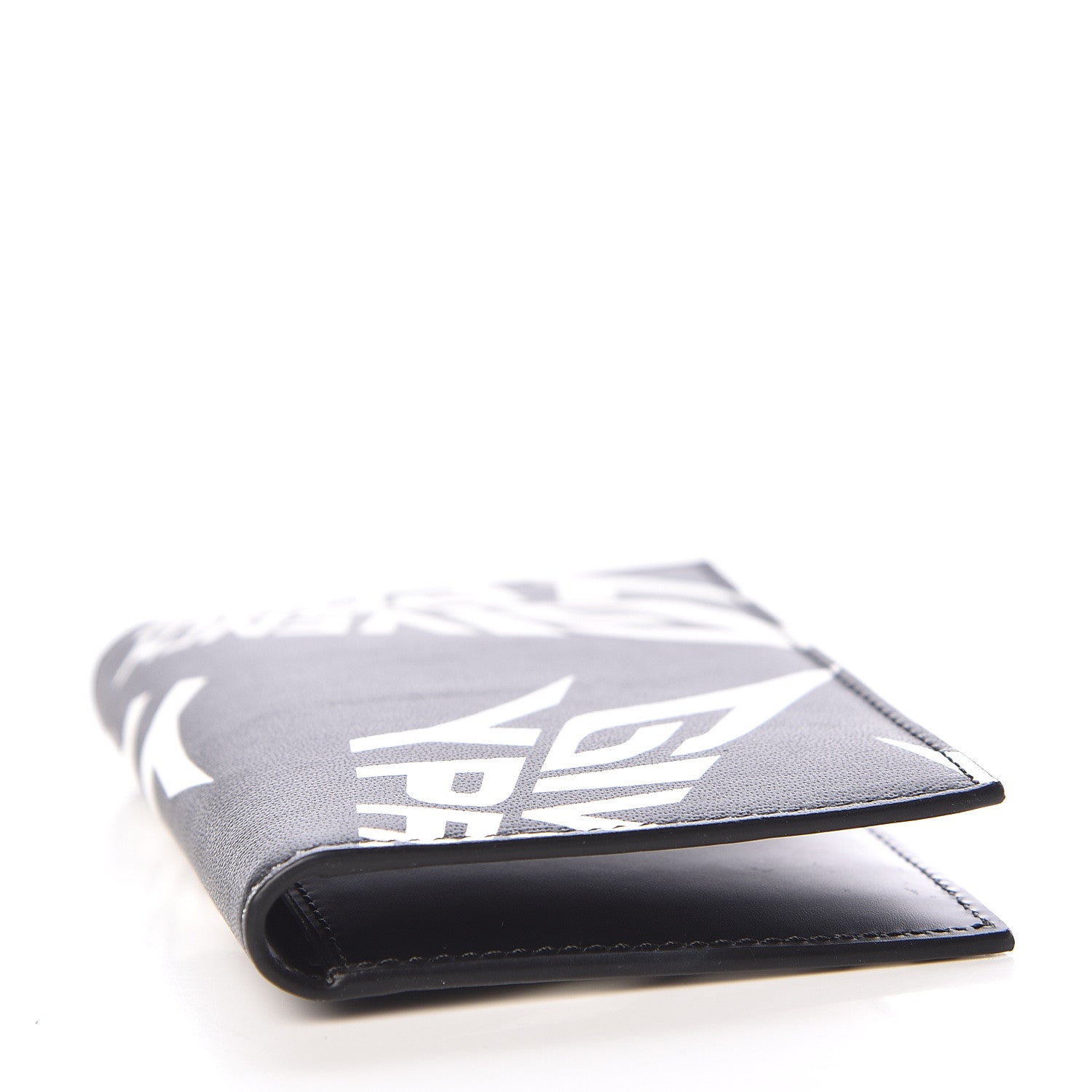 Givenchy Calfskin Logo 3CC Folding Card Holder Black White 4 of 9
