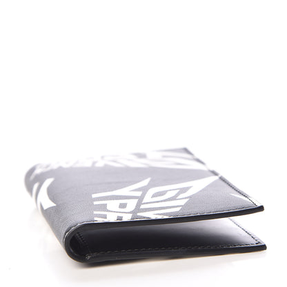 Givenchy Calfskin Logo 3CC Folding Card Holder Black White 4 of 9