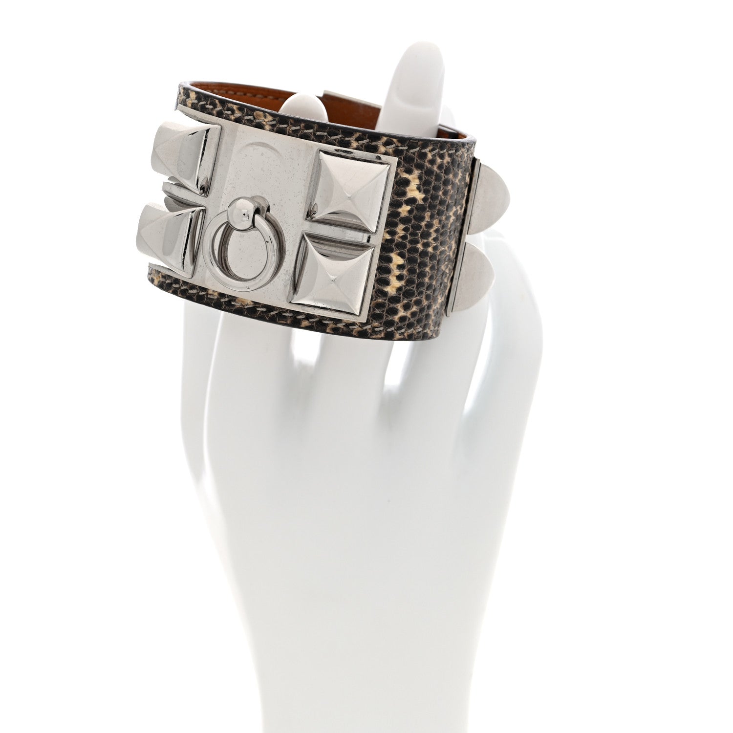 Hermes Lizard Collier De Chien CDC Bracelet S Ombre 2 of 5