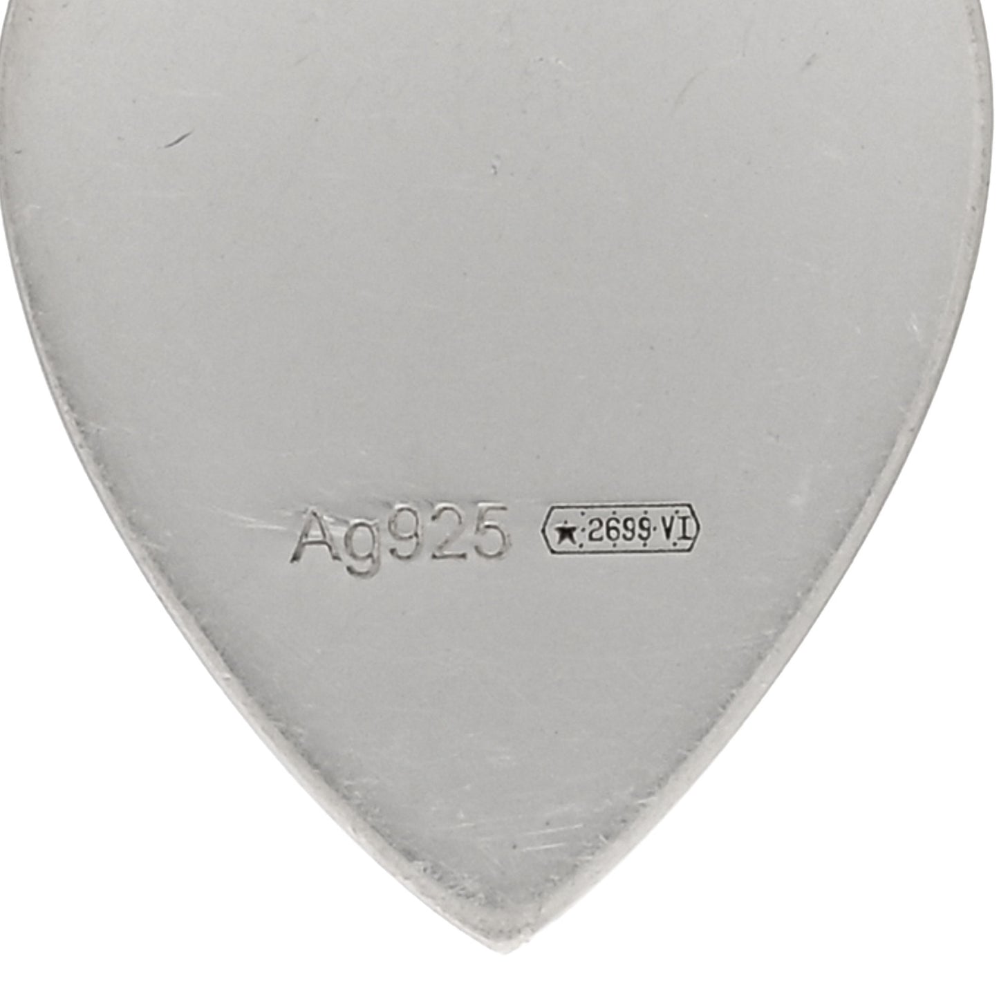 Sterling Silver Trademark Heart Drop Earrings