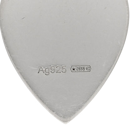 Gucci Sterling Silver Trademark Heart Drop Earrings 4 of 4