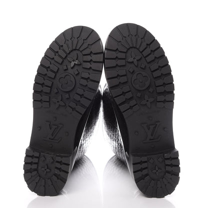 Louis Vuitton Rubber Embossed Monogram Splash Rain Boots 41 Black 5 of 8