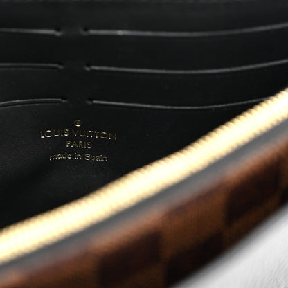 Louis Vuitton Damier Ebene Vavin Chain Wallet Black 6 of 11