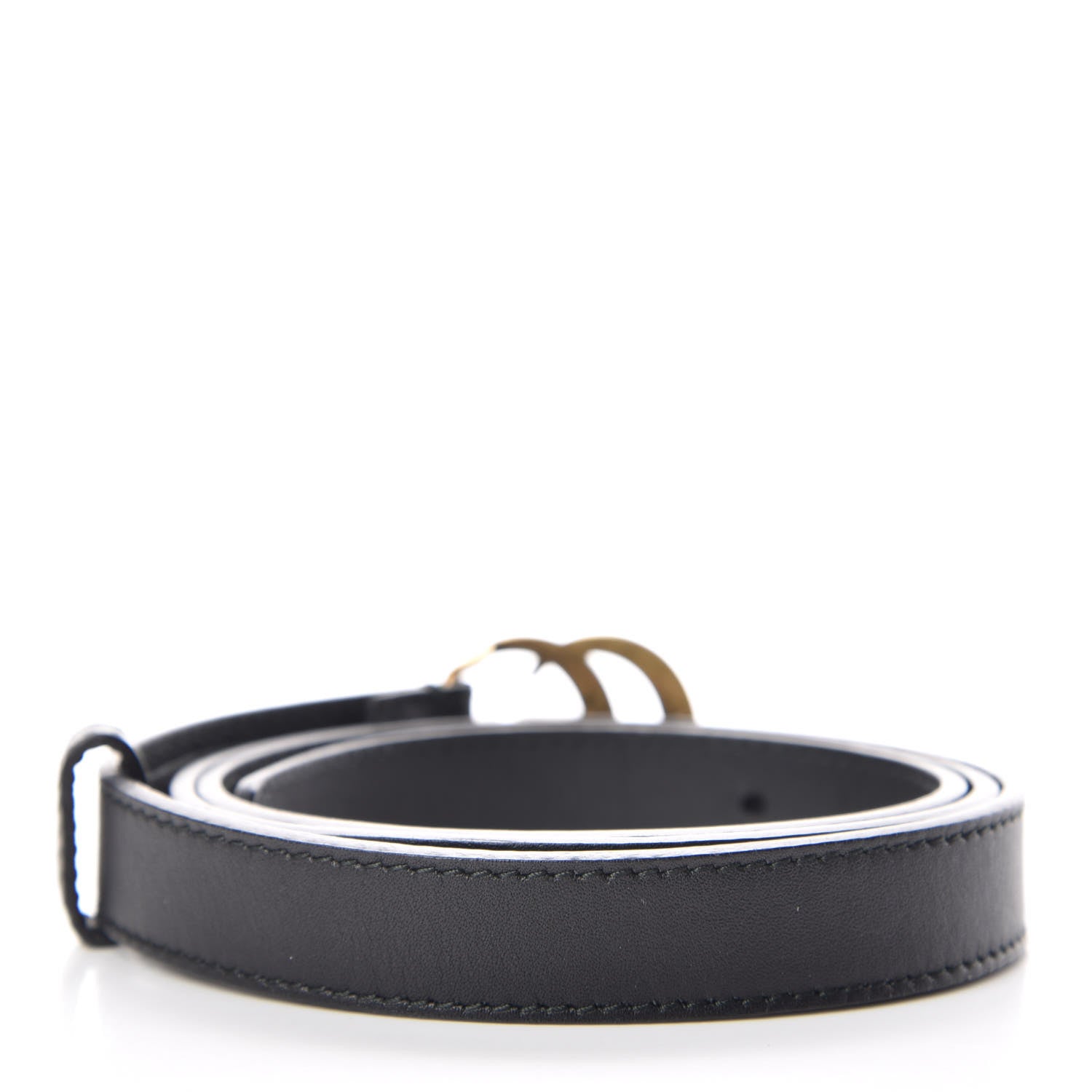 Gucci Calfskin Double G 20mm Belt 85 34 Black 3 of 6