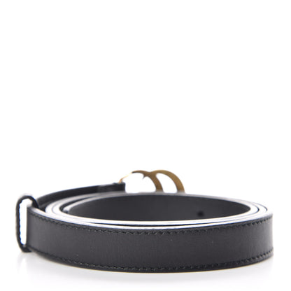 Gucci Calfskin Double G 20mm Belt 85 34 Black 3 of 6