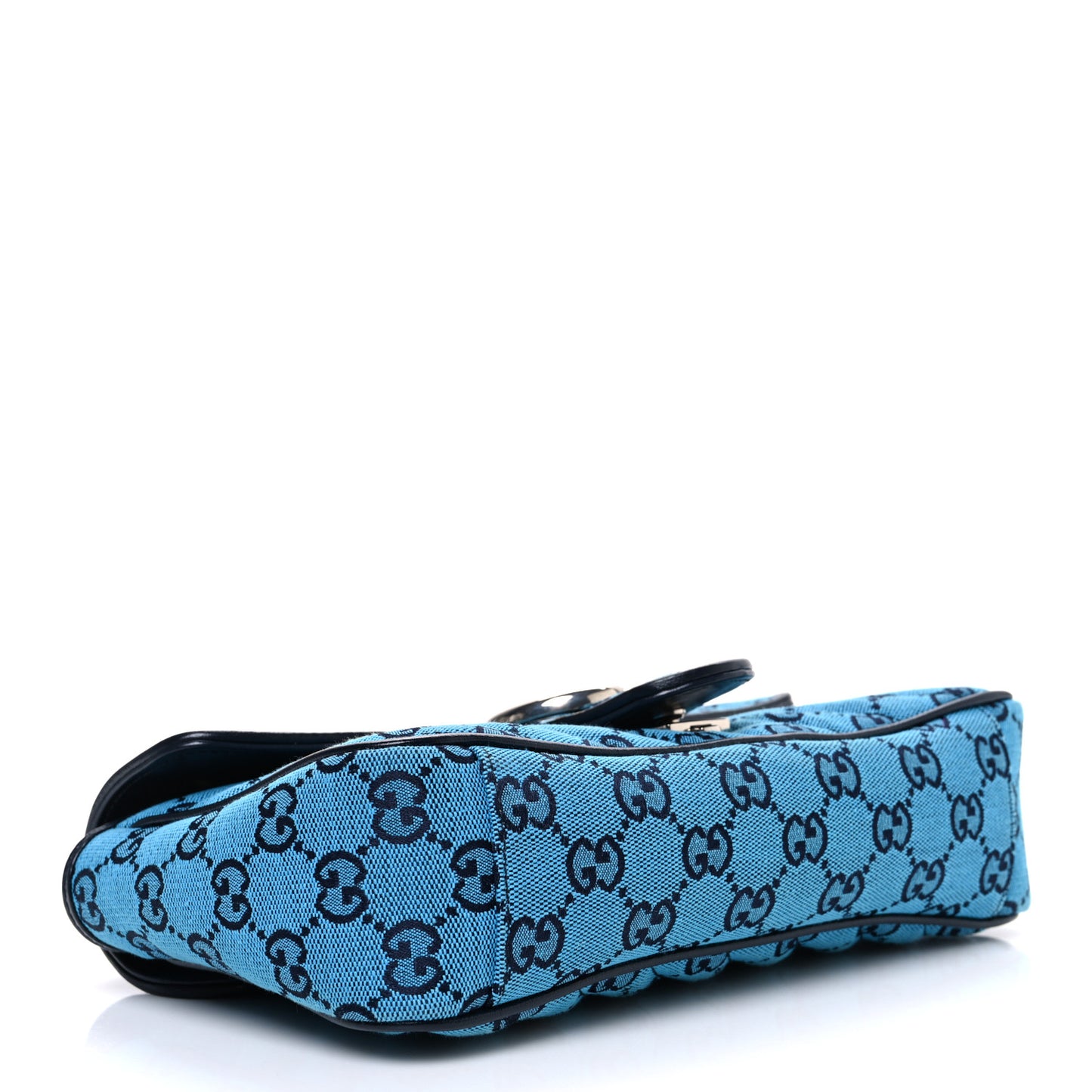 Monogram Multicolor Matelasse Diagonal Small GG Marmont Shoulder Bag Light Blue