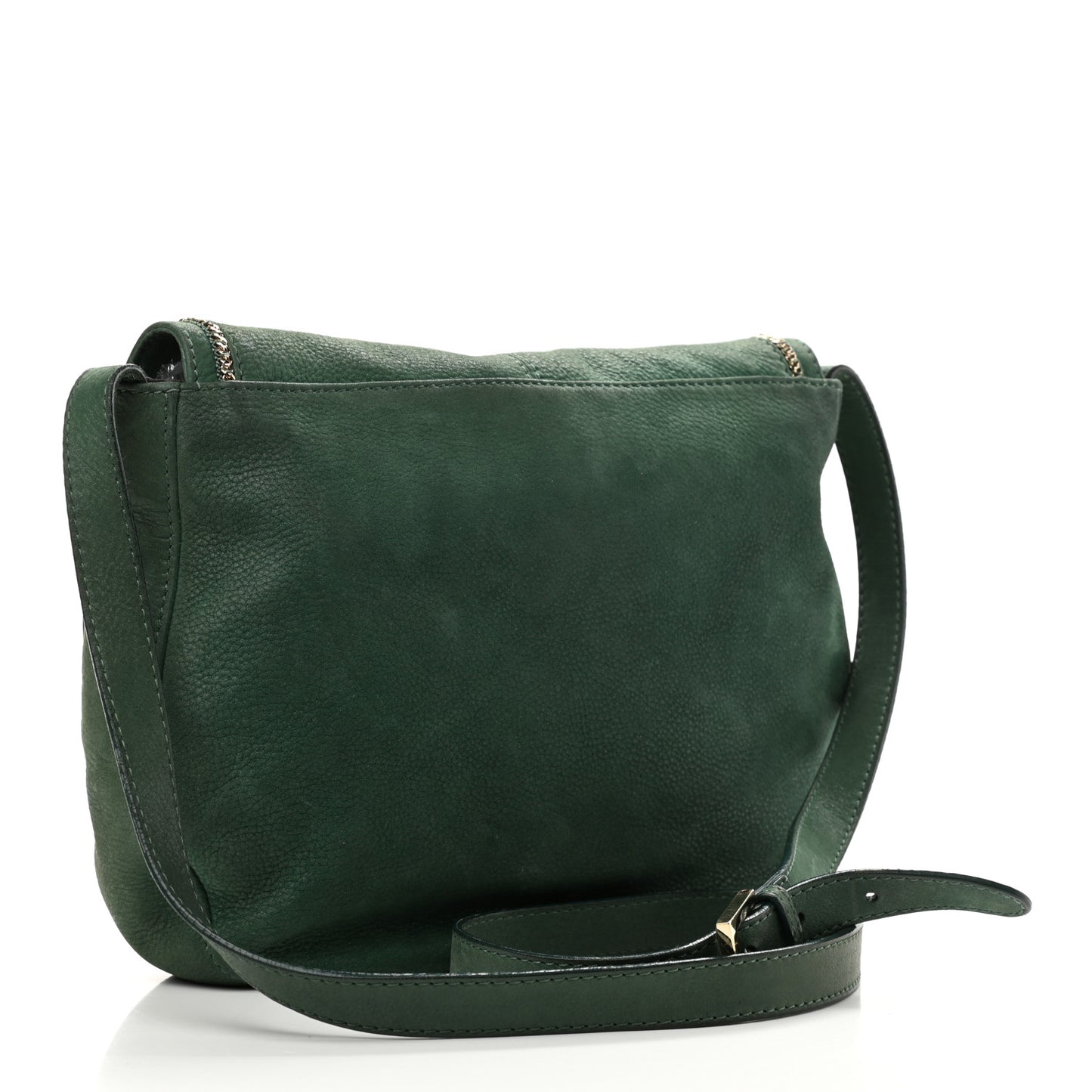 Metallic Calfskin Crossbody Green