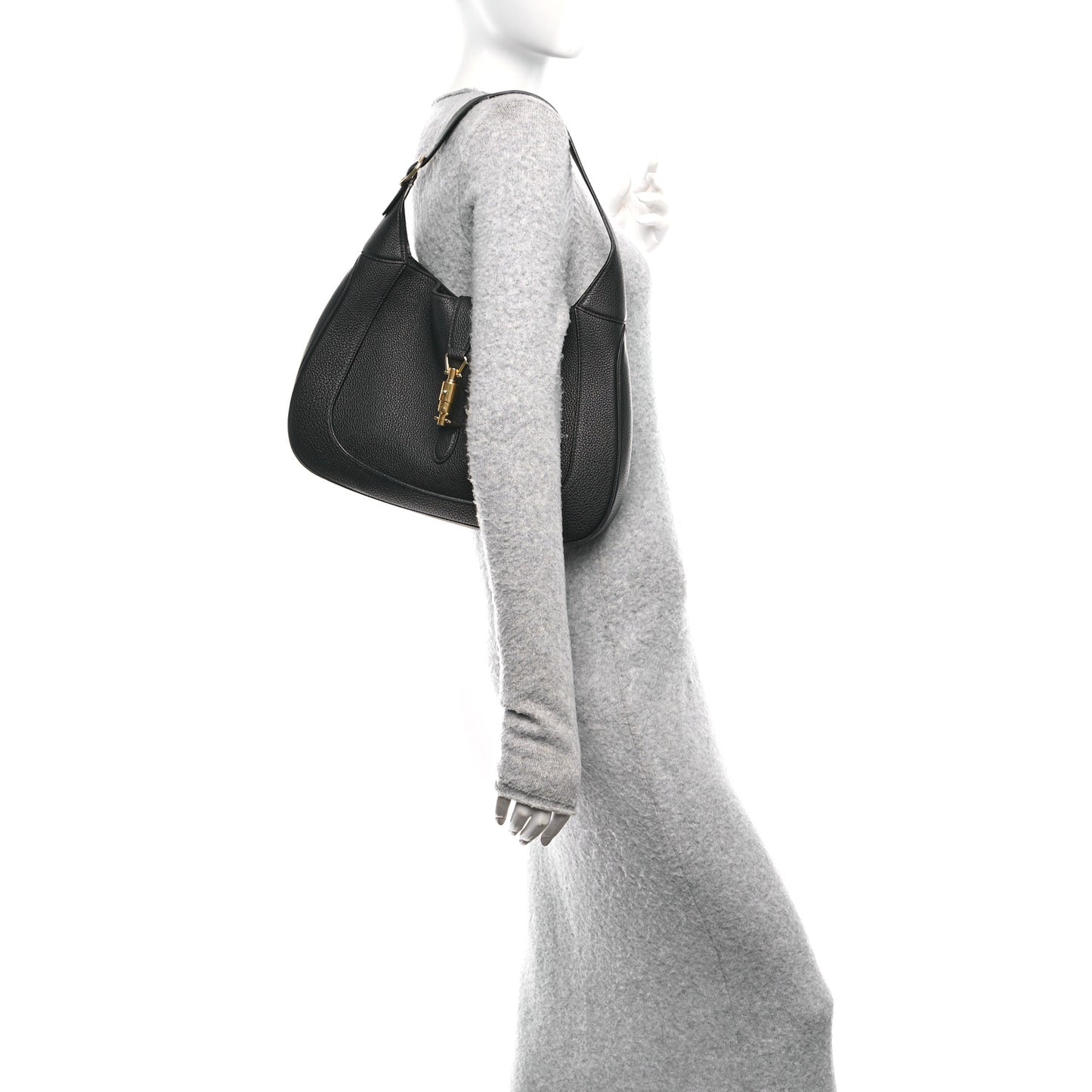 Grand Prix Calfskin Medium Jackie 1961 Shoulder Bag  Black