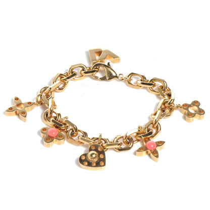 Louis Vuitton Hide and Seek Charm Bracelet Gold 1 of 5