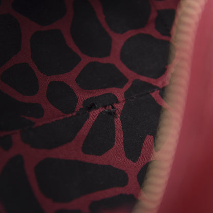 Burberry Grainy Calfskin Small Blaze Animal Print Red Black 9 of 11