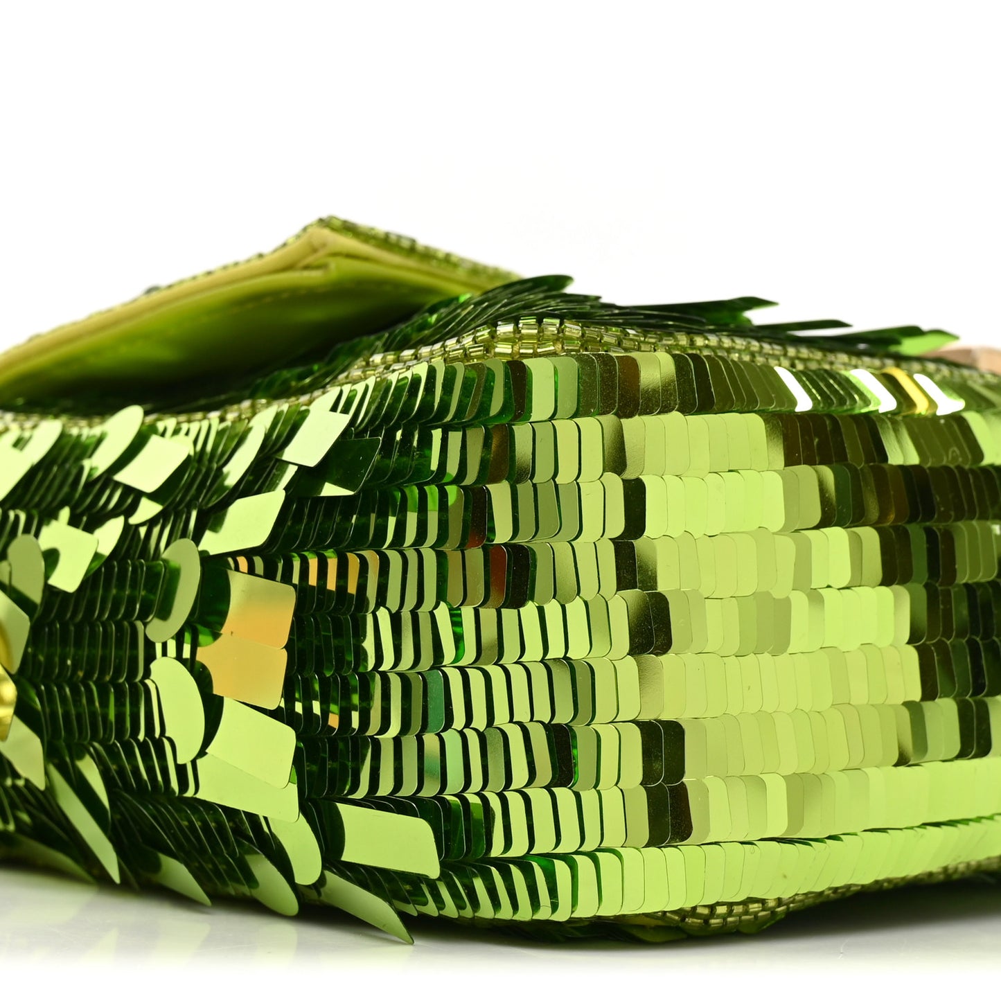 Sequin Paillettes Vitello Grace Sex and the City Baguette Wasabi