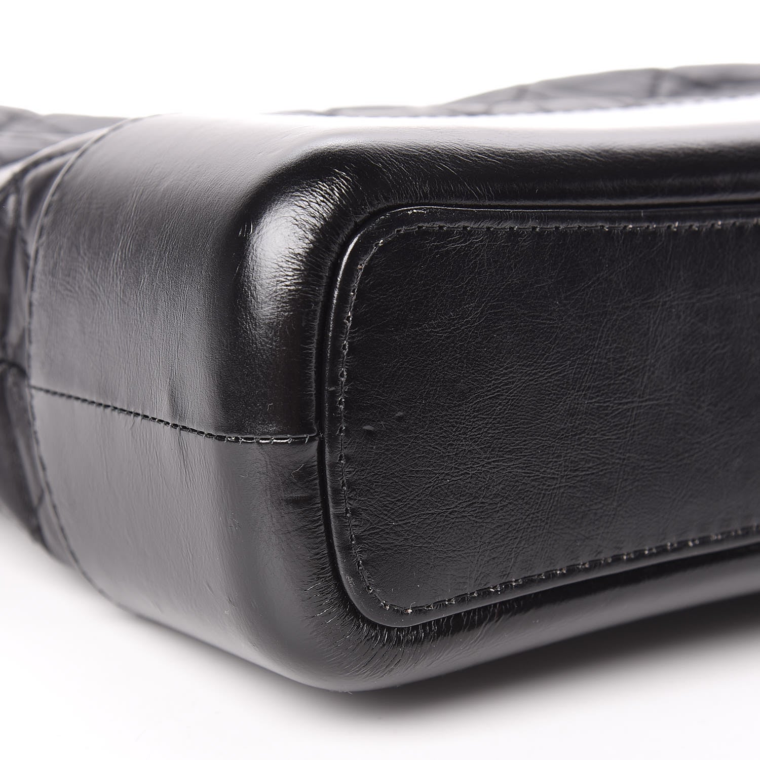Chanel Aged Calfskin Quilted Medium Gabrielle Hobo Black 9 of 12