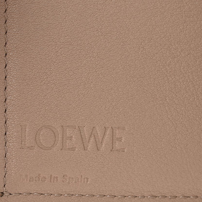 Loewe Pebble Grain Calfskin Anagram Small Vertical Wallet Sand 6 of 9