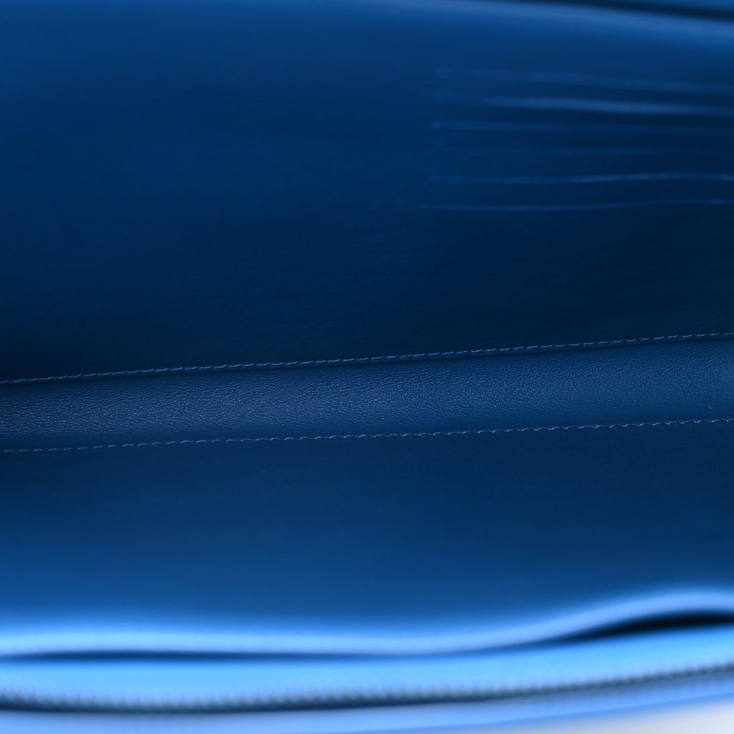 Nappa Intrecciato Wristlet Zip Wallet Bluette