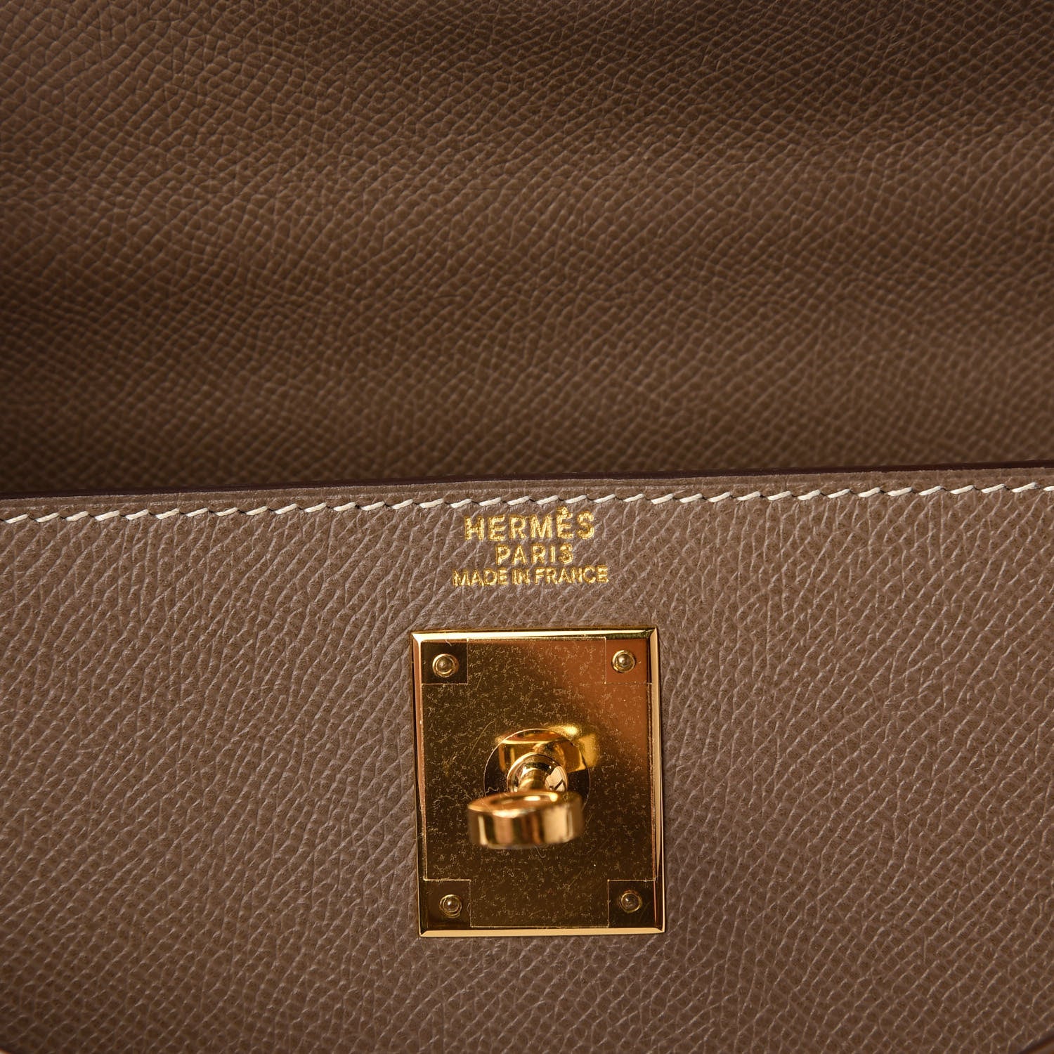Hermes Epsom Kelly Sellier 32 Etoupe 8 of 10