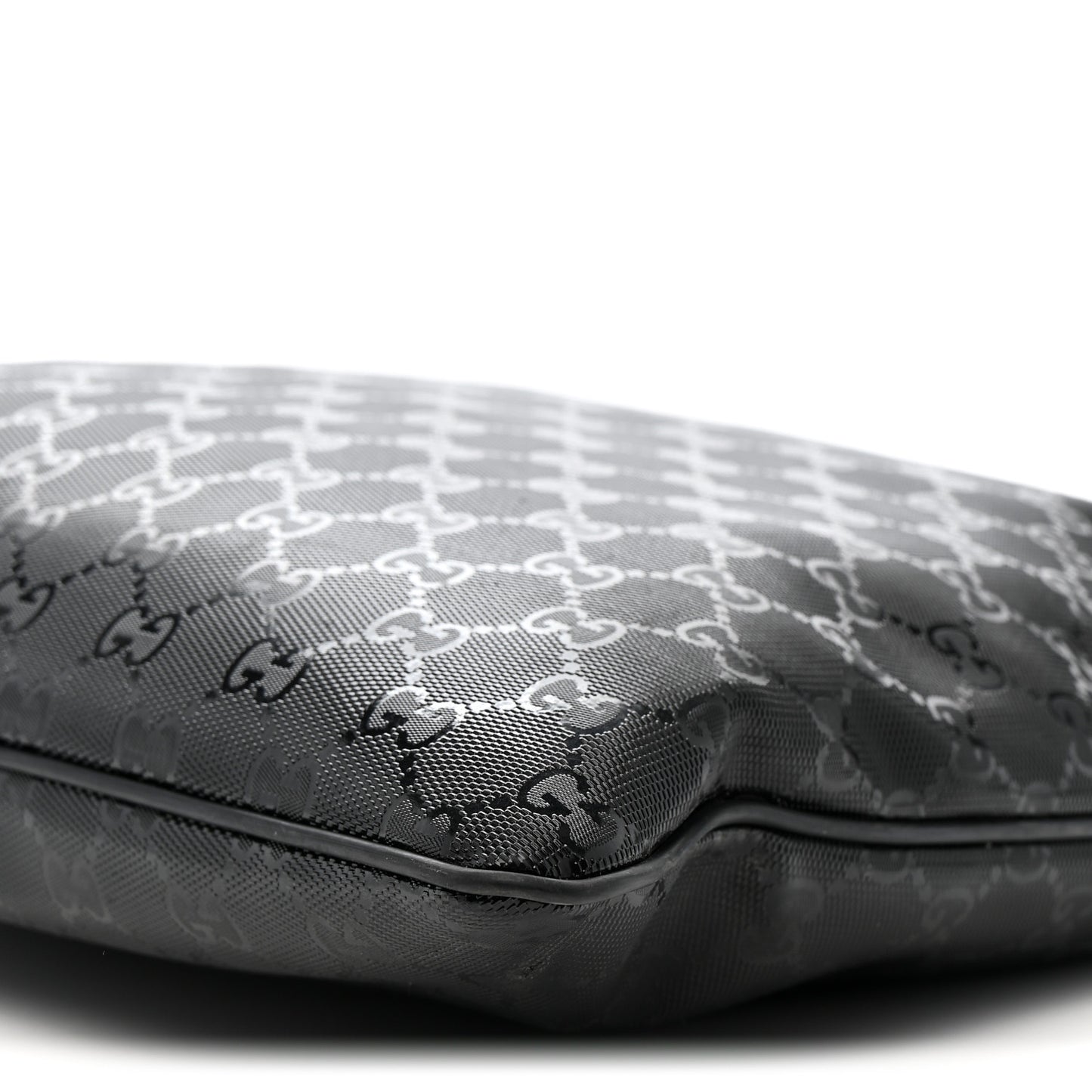 Imprime Monogram Medium Flat Messenger Bag Black