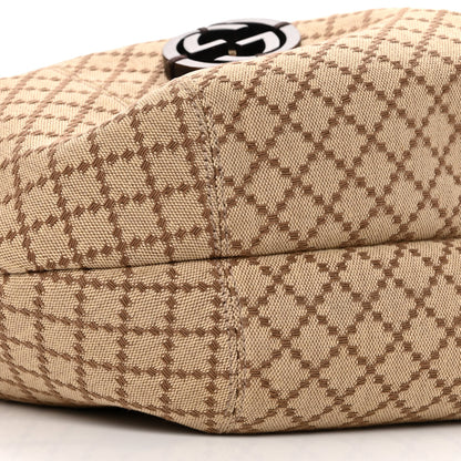 Gucci Canvas Diamante Hobo Dark Brown 9 of 10