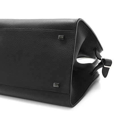 The Row Grained Calfskin Soft Margaux 10 Bag Black 9 of 9