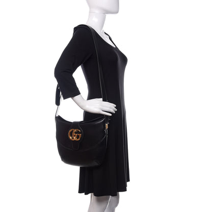 Gucci Calfskin Medium Arli Shoulder Bag Black 2 of 11
