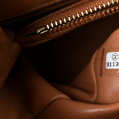 Chanel Caviar Quilted Small Coco Handle Flap Brown 7 of 10