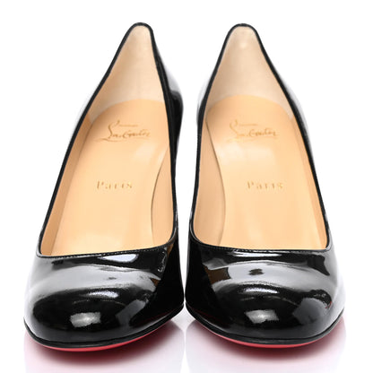 Christian Louboutin Patent Lady Gena 85 Pumps 38 Black 2 of 7