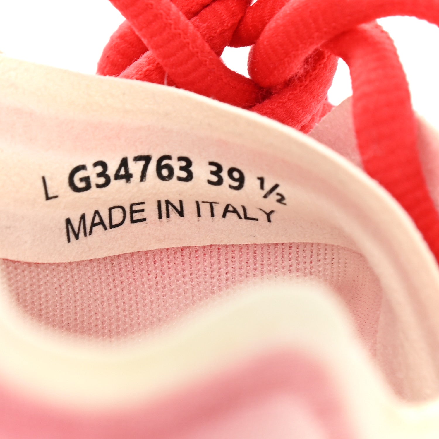 Chanel Mesh Lycra Womens CC Sneakers 39.5 White Red 7 of 8