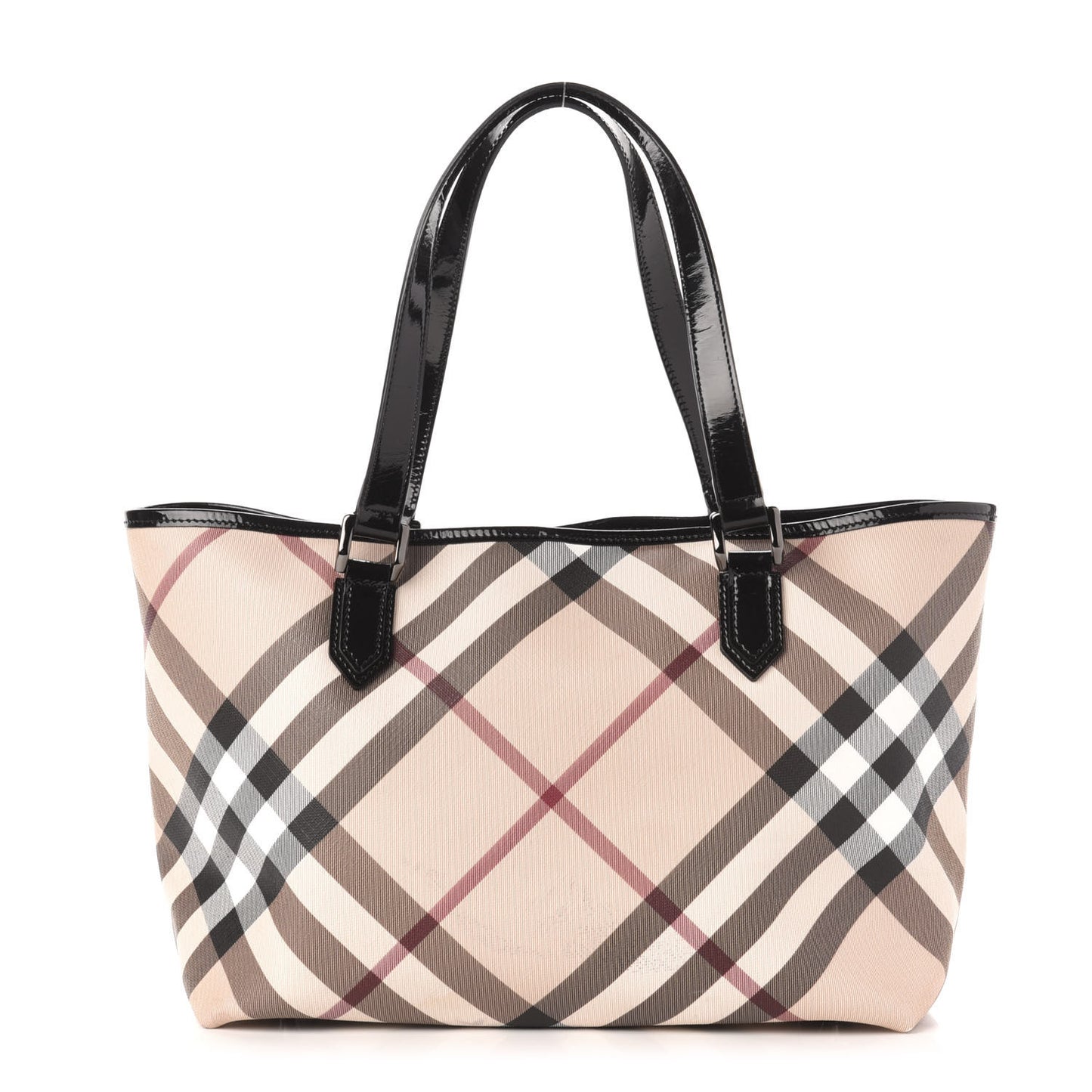 Nova Check Small Nickie Tote Black
