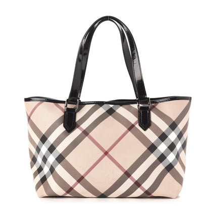 Burberry Nova Check Small Nickie Tote Black 3 of 18