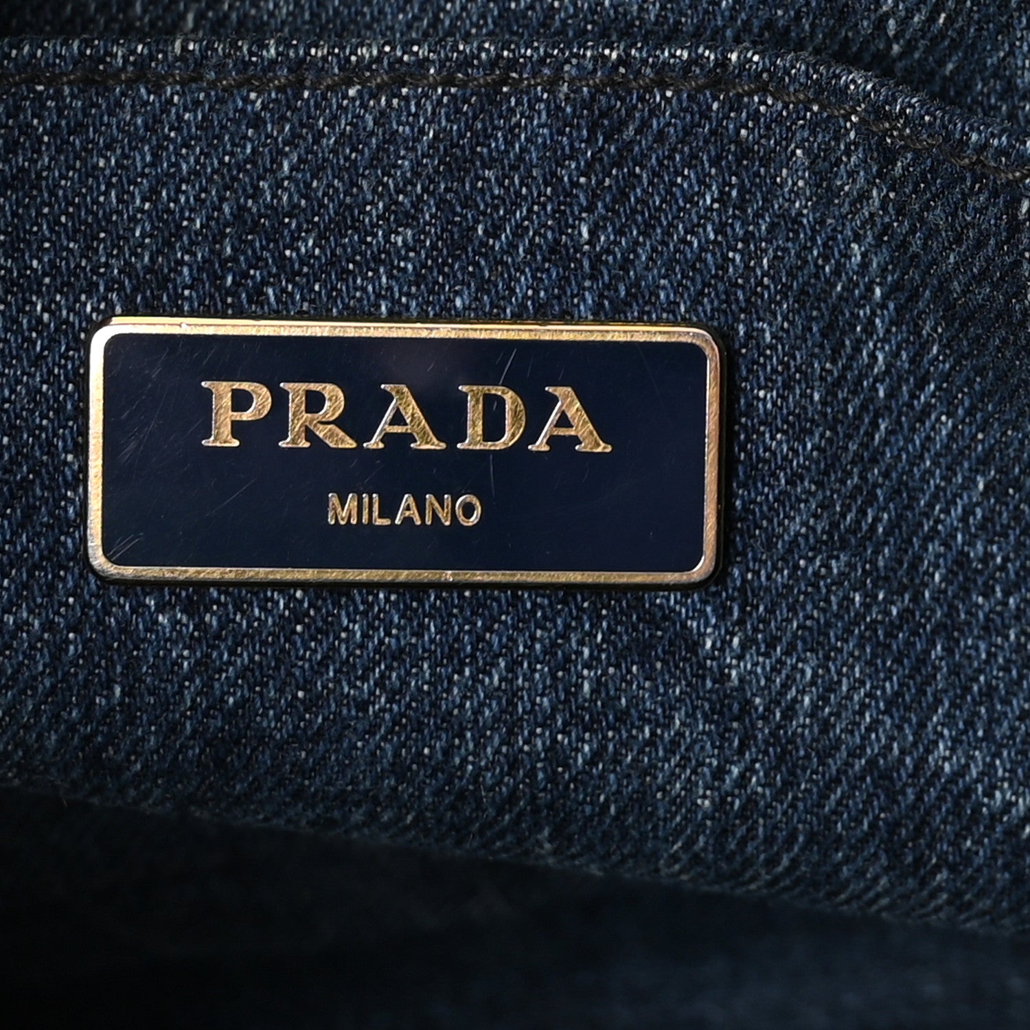 Prada Denim Canapa Logo Tote Avio 6 of 9