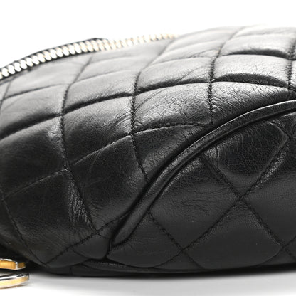 Chanel Lambskin Quilted Waist Belt Bag Black 7 of 9