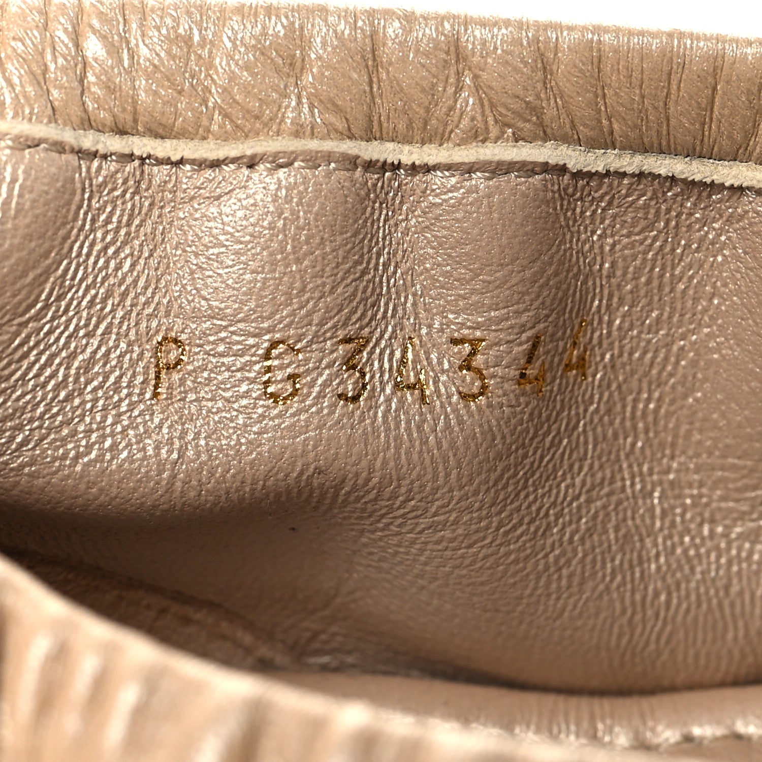 Chanel Laminated Lambskin Womens Quilted Elastic CC Moccasin Loafers 37.5 Beige 7 of 10