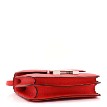 Hermes Epsom Enamel Constance 18 Rouge de Coeur Mauve Sylvestre 4 of 12