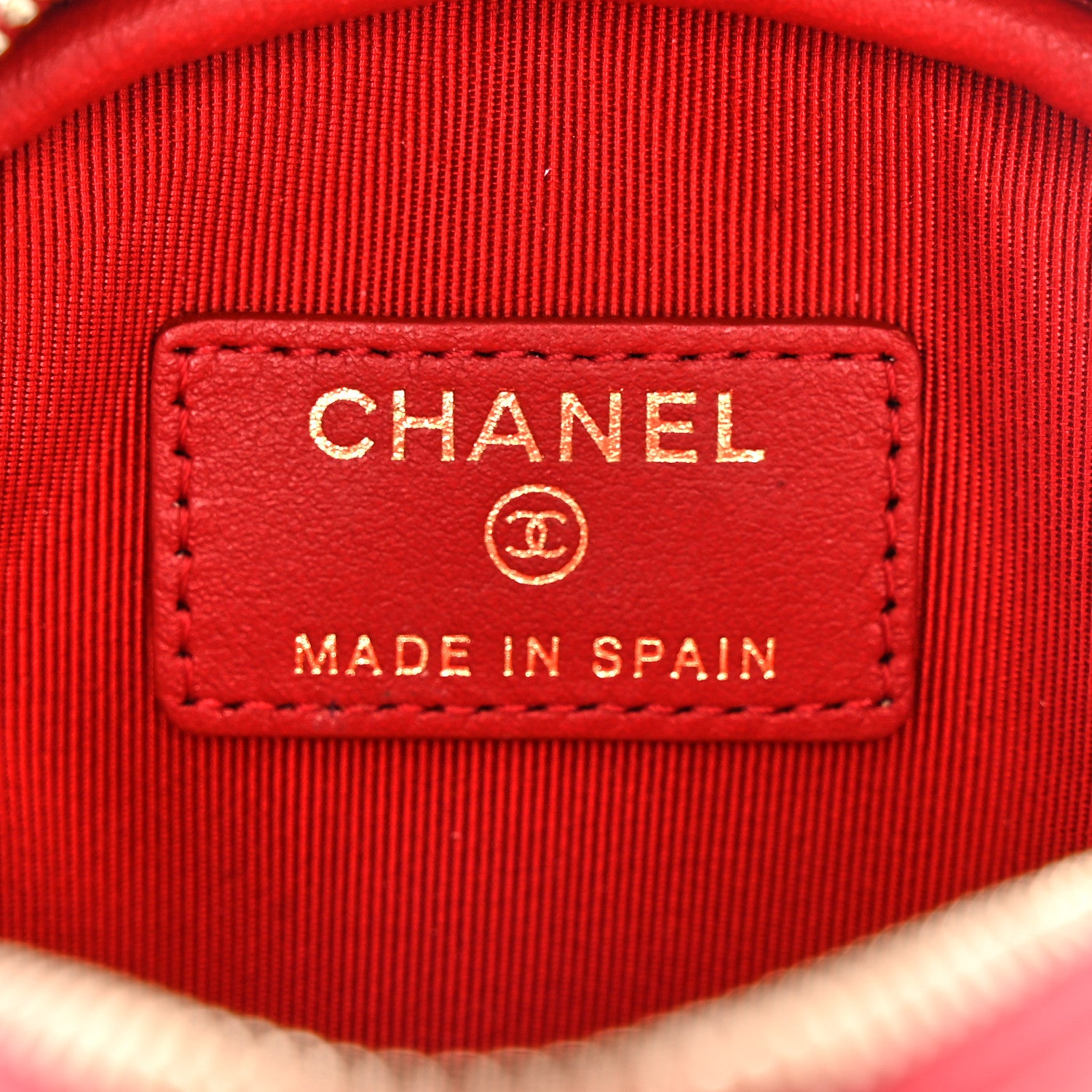 Chanel Caviar Quilted Zip Around Classic Coin Purse Red 6 of 8