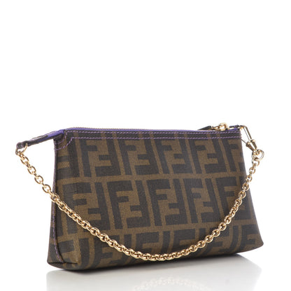 Fendi Zucca Spalmati Pochette Tobacco Viola 3 of 8