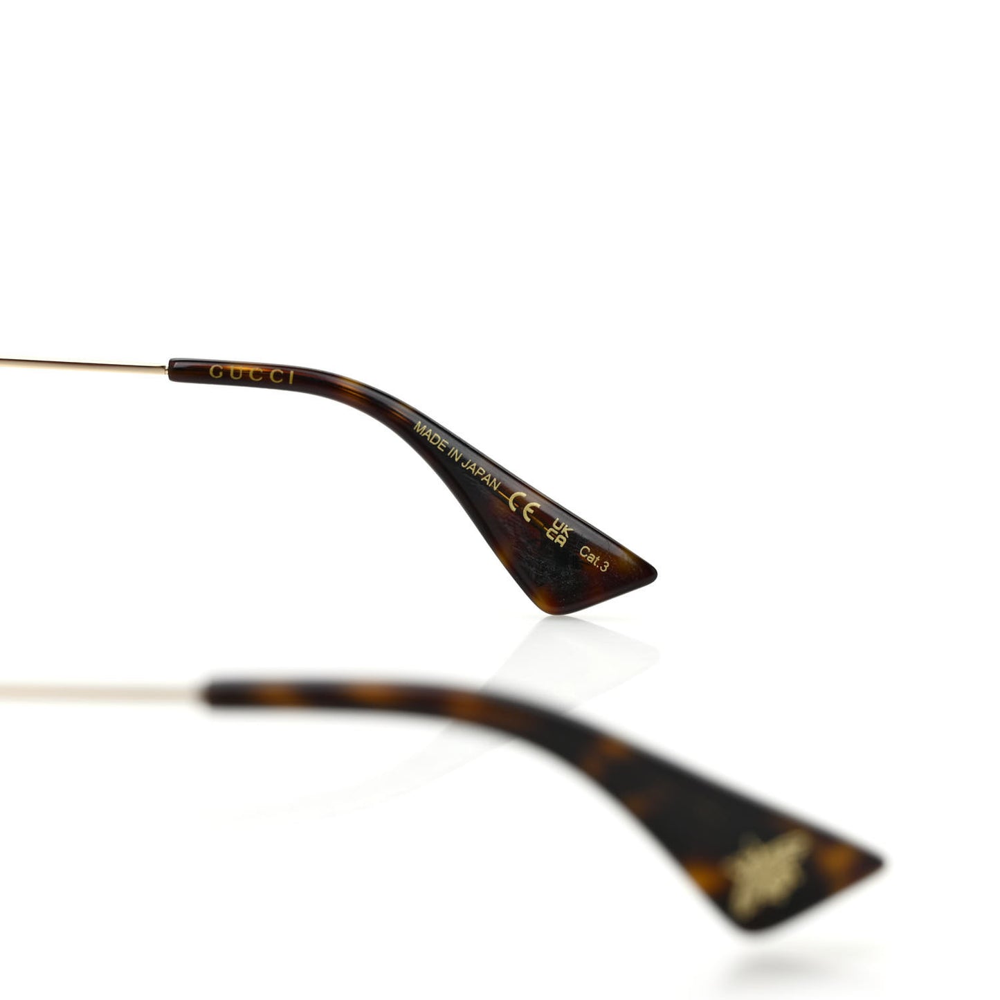 Metal Round Frame Sunglasses GG0061S Green Red