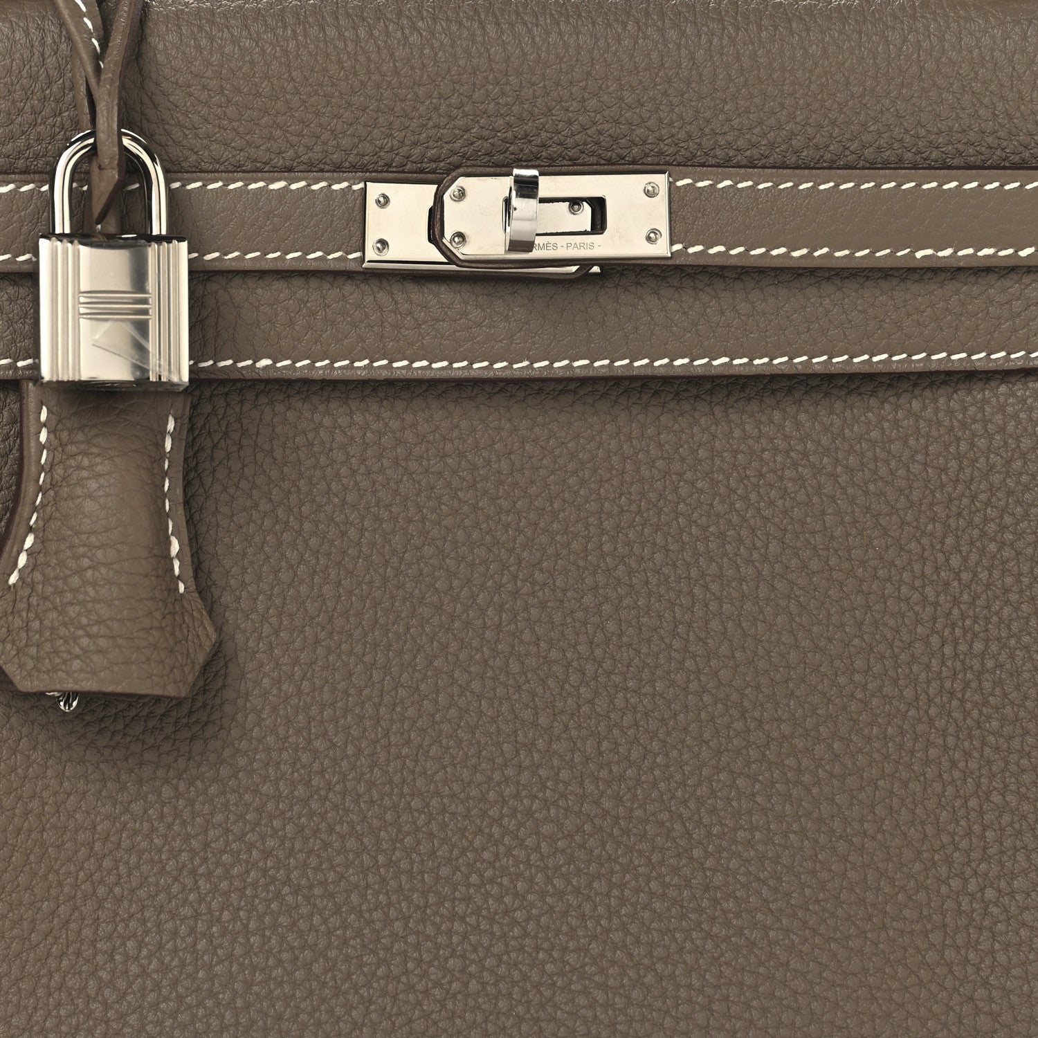 Hermes Togo Kelly Retourne 25 Etoupe 8 of 15