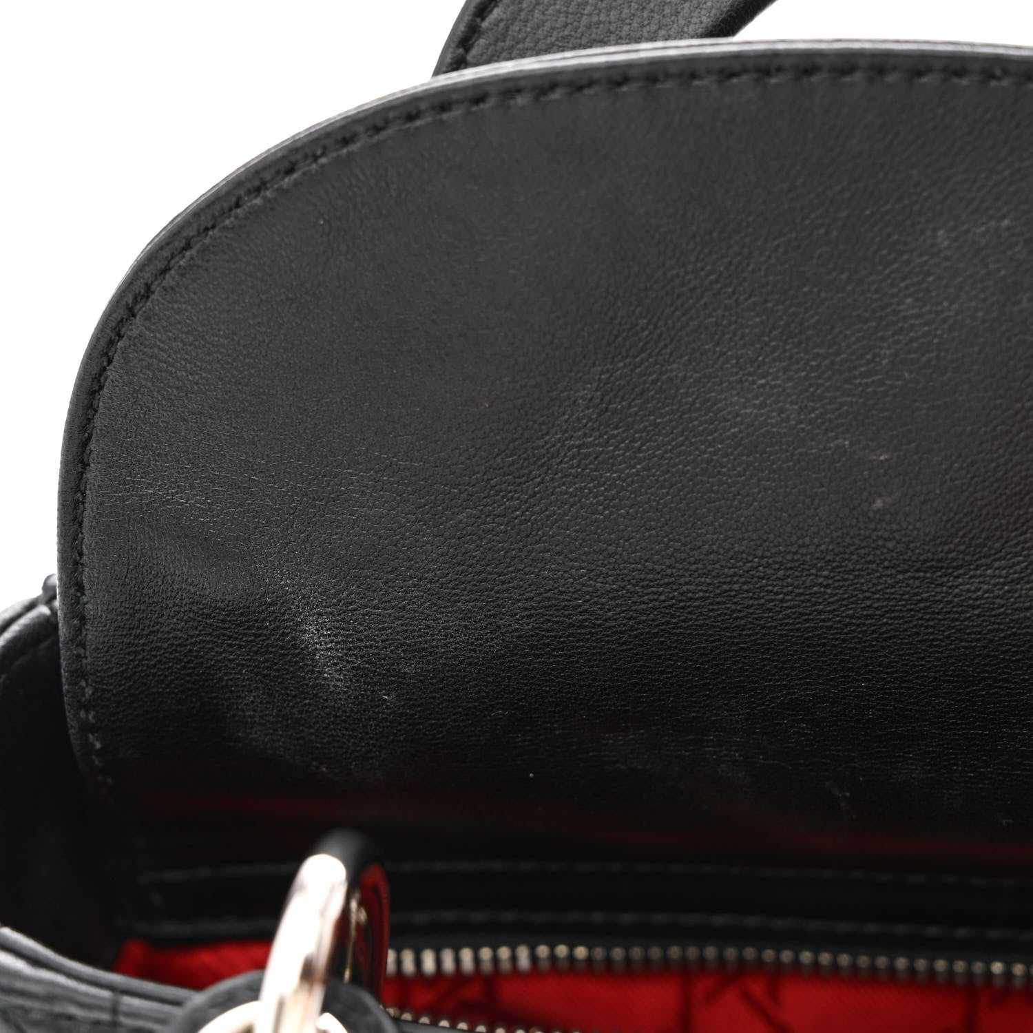 Christian Dior Lambskin Cannage Mini Lady Dior Black 8 of 11