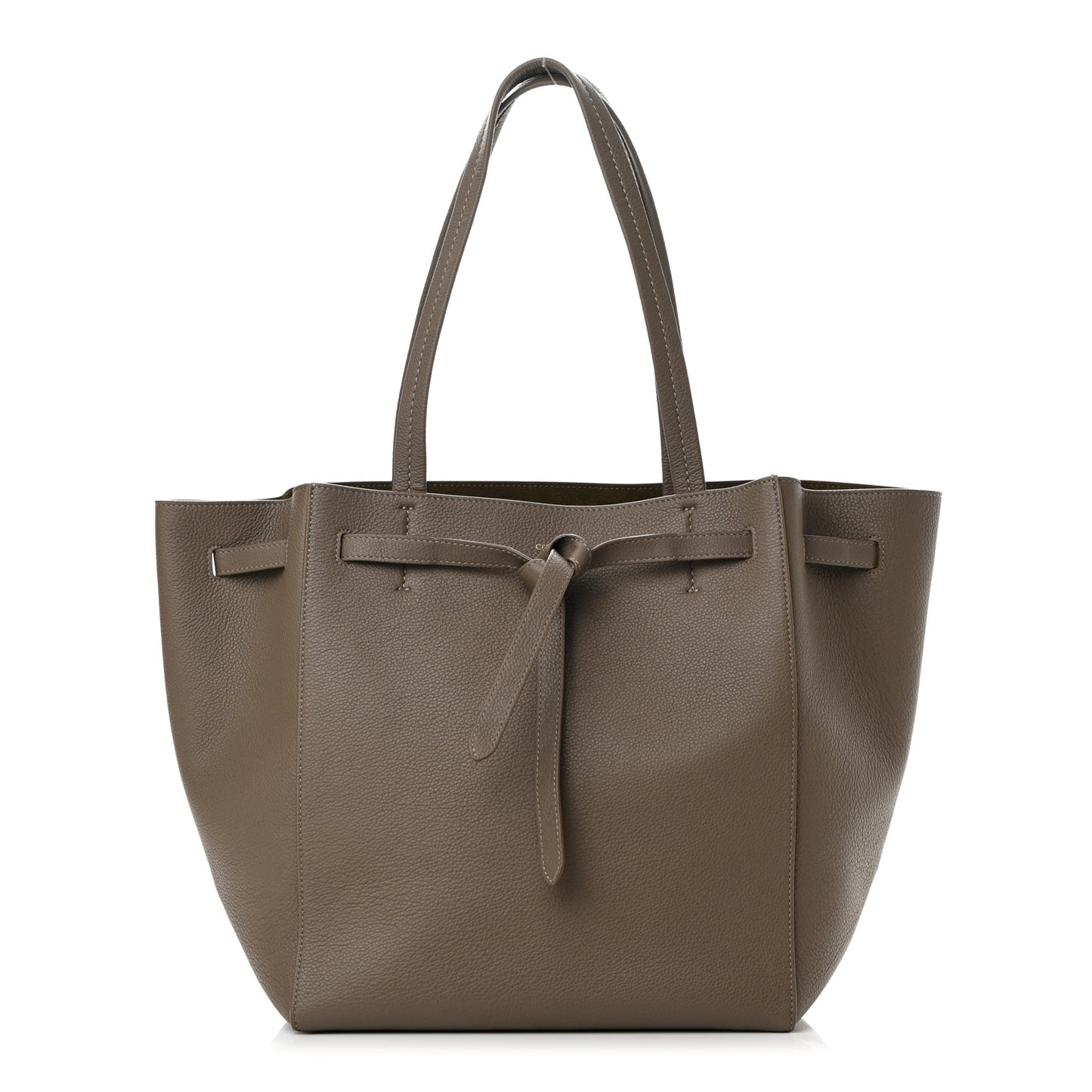 Soft Grained Calfskin Small Belt Cabas Phantom Taupe