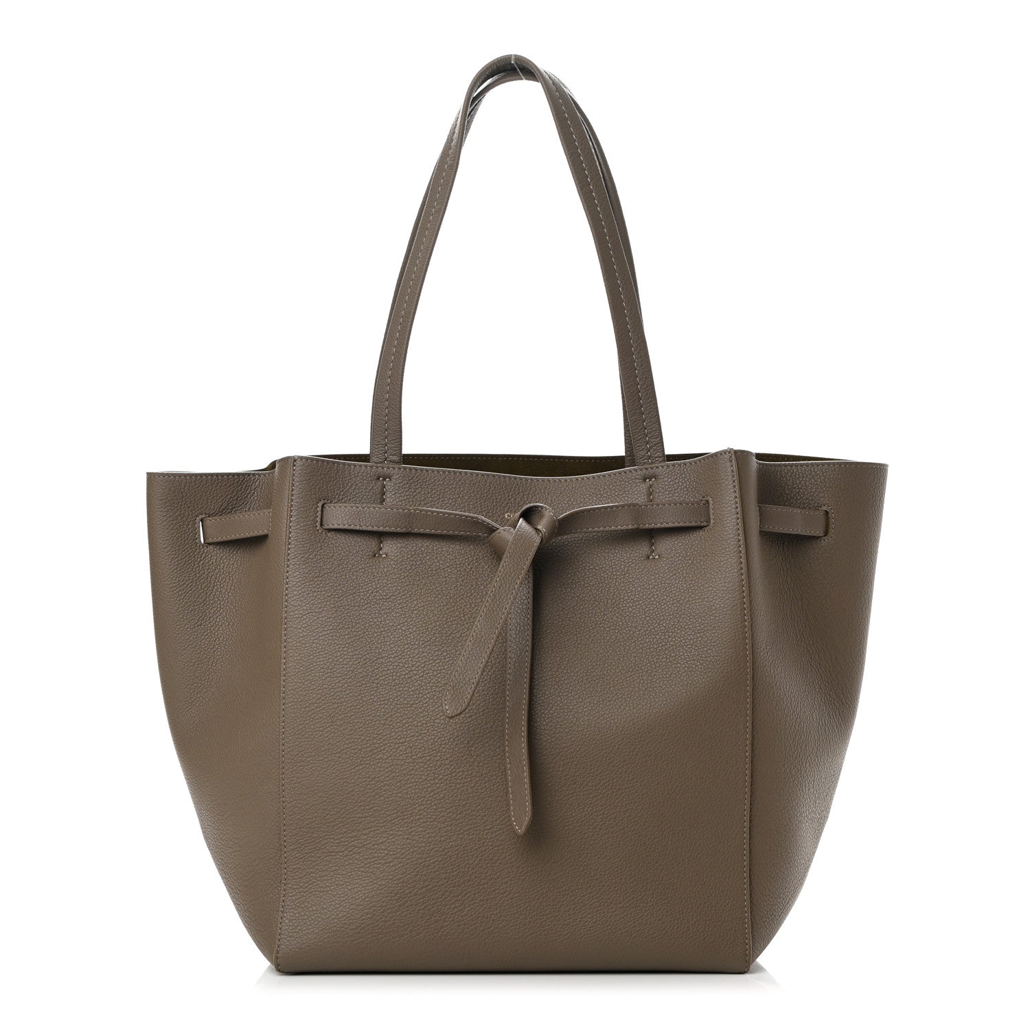 Celine Soft Grained Calfskin Small Belt Cabas Phantom Taupe 1 of 13