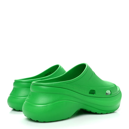Balenciaga X CROCS Rubber Womens Pool Slides 40 Green 5 of 10